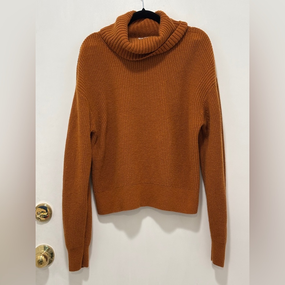 & Other Stories Brown Cowl Turtleneck Sweater. Size s